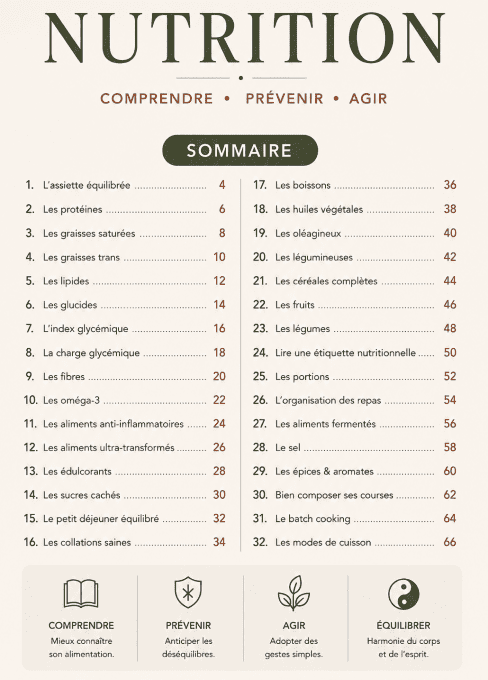 Guide Nutritionnel - Tamy Sensethik 